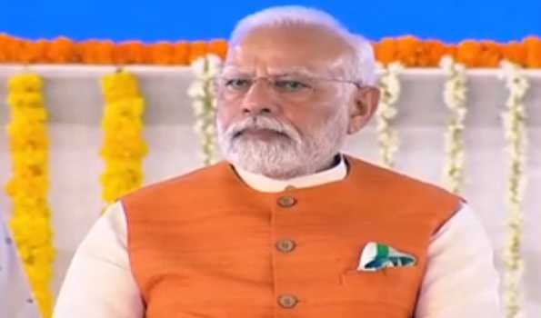 PM Modi arrives in Hyd; to launch projects worth Rs 13,500 cr in Telangana's Mahabubnagar