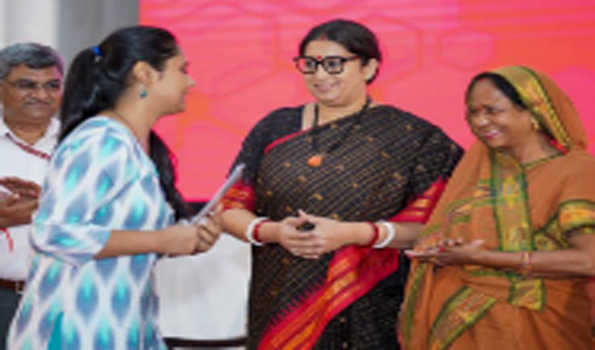 UP: PM Modi encouraging women in every field from space to sports : Smriti Irani