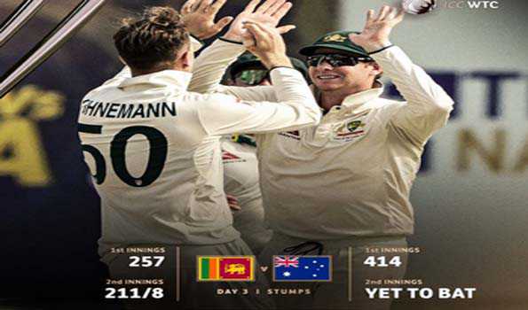 श्रीलंका के खिलाफ आस्ट्रेलिया जीत के करीब