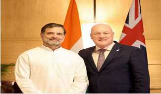 راہل کی نیوزی لینڈ کے وزیر اعظم سے  ملاقات