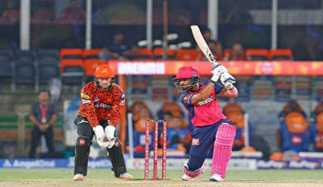 سن رائزرس حیدرآباد نے راجستھان رائلز کو 44 رن   سے شکست دی