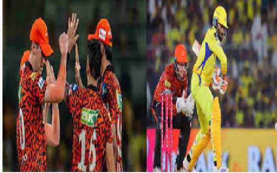 سن رائزرس حیدرآباد نے چنئی سپر کنگز کو پانچ وکٹوں سے ہرایا