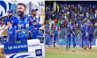 دہلی کیپٹلس کو 59 رنز سے شکست دے کر ممبئی انڈینس پلے آف میں