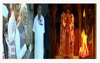 مودی نے دیشنوک میں کرنی ماتا مندر میں درشن کیا