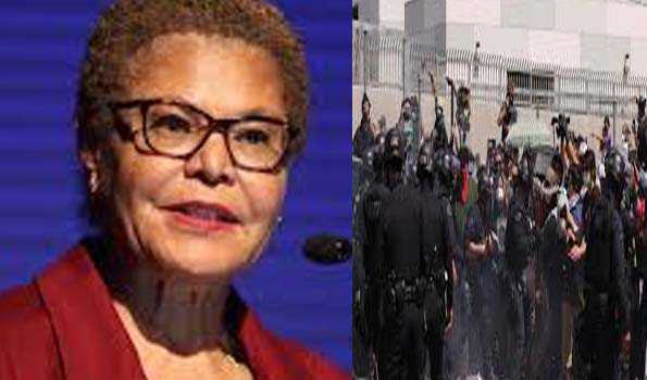 लॉस एंजिल्स की मेयर बास ने की पुराने शहर में निषेधाज्ञा लागू करने की घोषणा