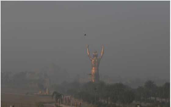 دہلی  میں فضائی آلودگی تشویش کا باعث