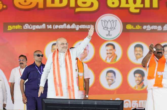 कराईकल की जनसभा में अमित शाह ने राहुल गांधी पर साधा निशाना