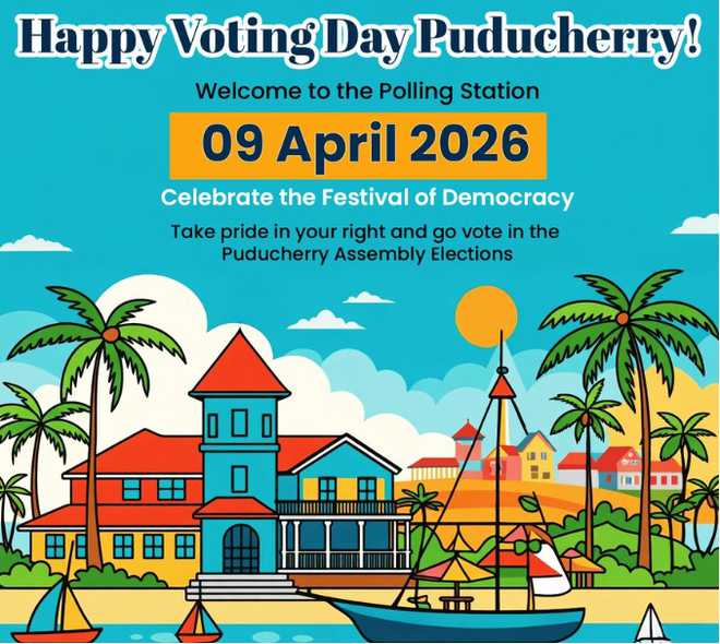 पुड्डुचेरी में विधानसभा चुनाव के लिए मतदान शुरू