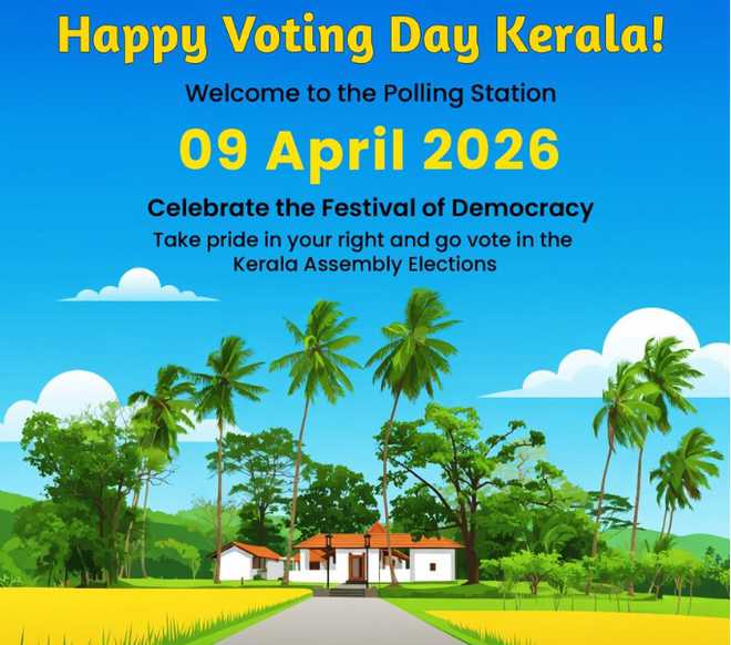 केरल में विधानसभा चुनाव के लिए मतदान शुरू