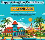 पुड्डुचेरी विधानसभा चुनाव के लिए नौ बजे तक 17 प्रतिशत से अधिक मतदान