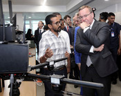 NEW DELHI, JUNE 6 (UNI):- German Federal Minister of Defence,  Boris Pistorius interacting with young entrepreneurs in an event of iDEX start-ups, in IIT Delhi on Tuesday.UNI PHOTO-106U