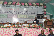 PATNA, JUNE 6 (UNI):- Bihar Chief Minister Nitish Kumar during the send off ceremony for the first batch of Haj pilgrims at Haj Bhawan, in Patna, Tuesday.UNI PHOTO-101U PATNA, JUNE 6 (UNI):- Bihar Chief Minister Nitish Kumar during the send off ceremony for the first batch of Haj pilgrims at Haj Bhawan, in Patna, Tuesday.UNI PHOTO-101U