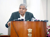 NEW DELHI, JUNE 6 (UNI):- Vice President, Jagdeep Dhankhar addressing Officer Trainees of the Indian Defence Estates Service (IDES) at Upa-Rashtrapati Nivas, in New Delhi on Tuesday.UNI PHOTO-104U NEW DELHI, JUNE 6 (UNI):- Vice President, Jagdeep Dhankhar addressing Officer Trainees of the Indian Defence Estates Service (IDES) at Upa-Rashtrapati Nivas, in New Delhi on Tuesday.UNI PHOTO-104U