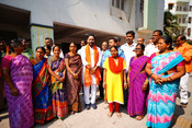 HYDERABAD MAR 29 (UNI):- Union Tourism Minister and BJP Telangana State President G. Kishan Reddy interacting with people visit his visit  to Secunderabad parliamentary constituency ahead of the Lok Sabha elections on Friday.UNI PHOTO-51U