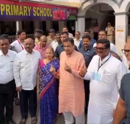 Nitin Gadkari casts vote in Nagpur graduates' constituency poll, urges voters to exercise franchise