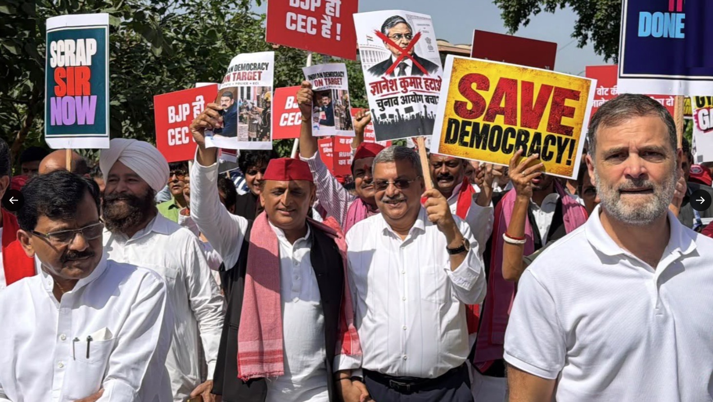 INDIA Bloc EC protest: win some, lose some; DMK, AAP stay away, expose rift, alliance gets BJD support