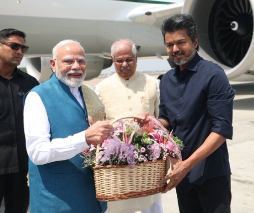 PM launches first stretch of Phase-II Chennai Metro Rail project, flags off first train, takes ride with Vijay