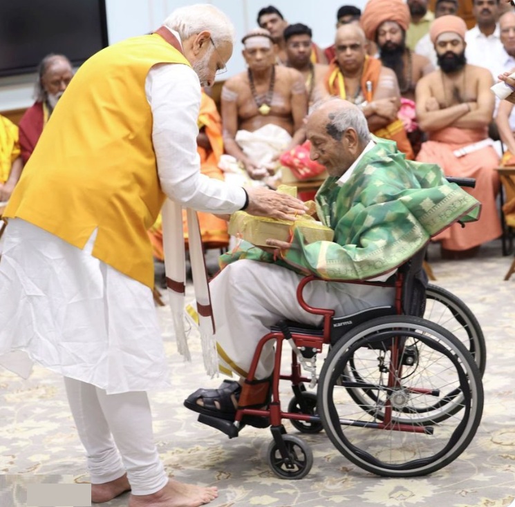 Vummidi Ethiraj, who crafted the historic Sengol presented to Pandit Nehru in 1947, passes away, PM, VP, TN Guv condoles