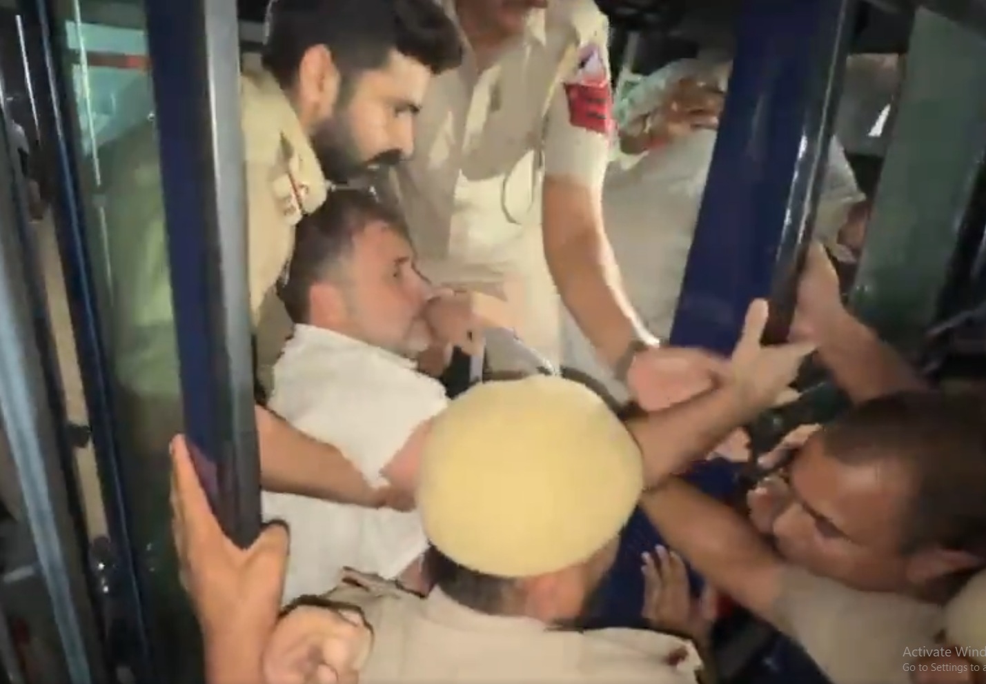 Rahul Gandhi Detained After Nine-Hour Sit-In as INDIA Bloc's Election Commission Showdown Escalates