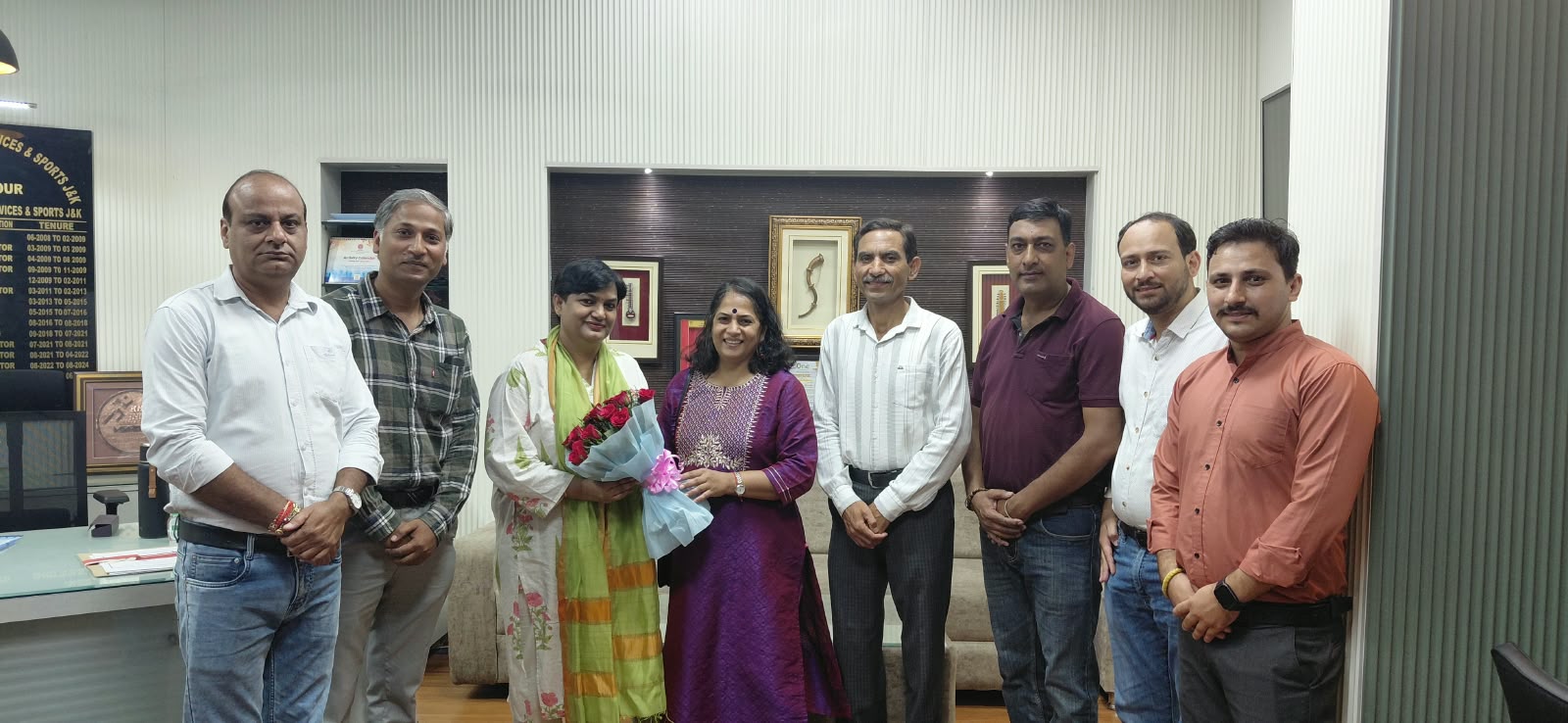 Jammu Sports Journalists’ body discusses sports welfare measures with DG, J&K DYSS