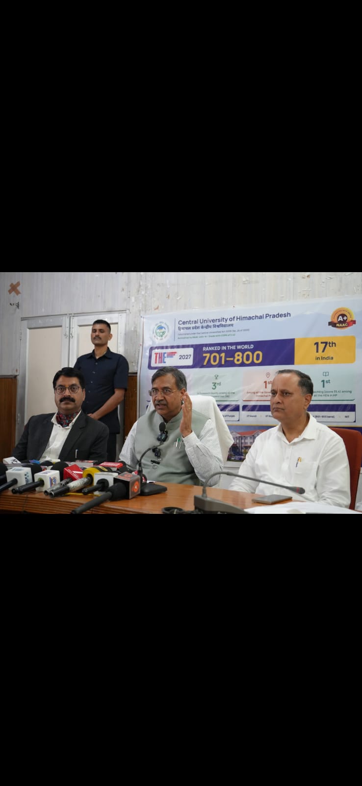 Central University of Himachal secures 17th rank in THE World University Rankings
