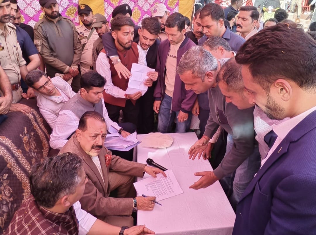 J&K: At public darbar, Dr Jitendra resolves several issues on-the-spot
