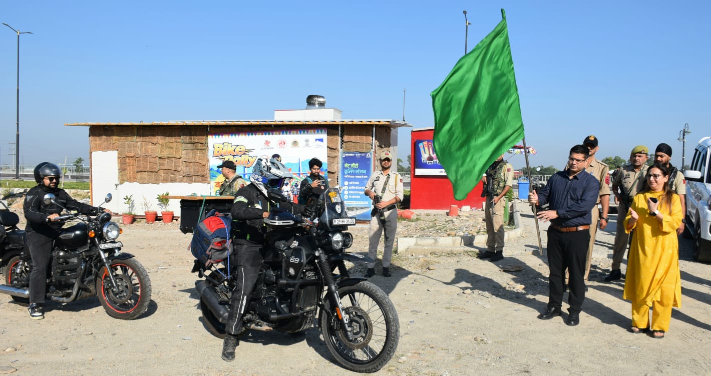 30 bikers flagged off for Jammu-Basohli ride to promote tourism, heritage