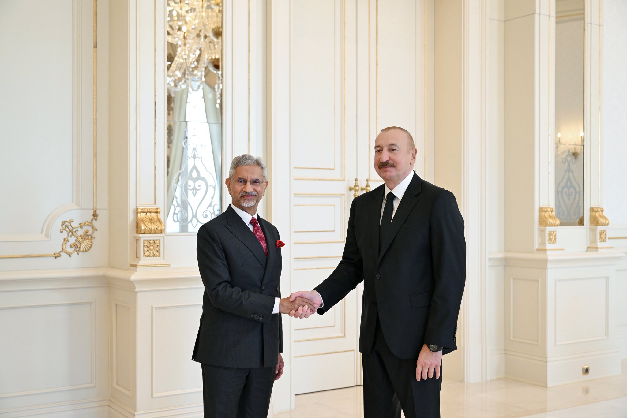 EAM in Baku in first stand-alone visit; Meets Azerbaijan President Aliyev, holds 'very productive' talks with FM Bayram…