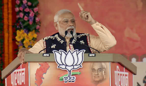 Cong is synonymous with corruption and dynasticism : Modi alleges