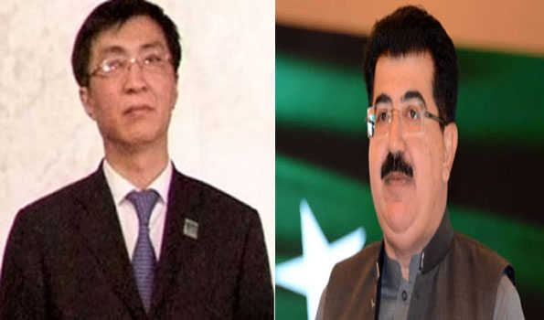 China's top political advisor meets Pakistan's Senate Chairman