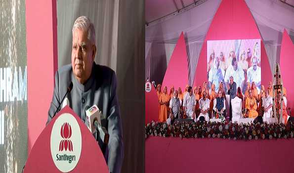 Santhigiri Ashram plays catalytic role in country's progress: Vice-Prez