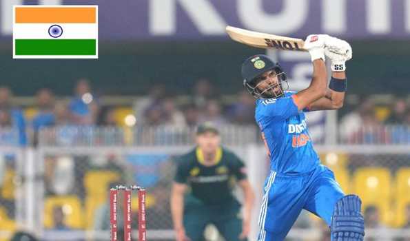 Gaikwad's record ton helps India post 222/3