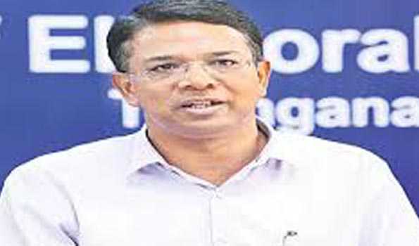 Polling going on peacefully : Telangana CEO