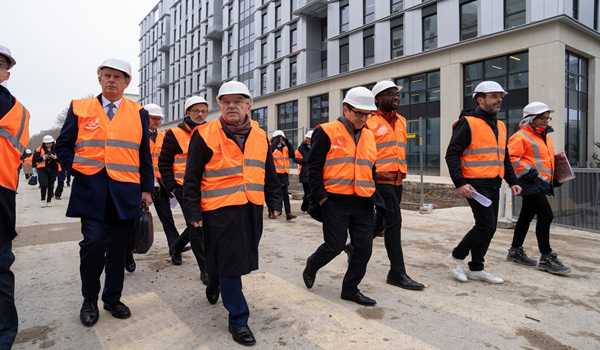 IOC president Bach praises Paris 2024 village