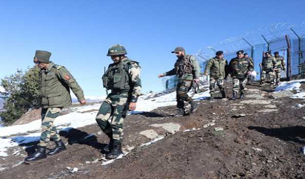 IG BSF Kashmir visits forward areas along LoC in Kupwara