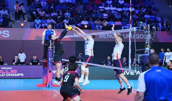 Volleyball WC: Sunbirds begin campaign with 3-0 win over Spor Kulubu