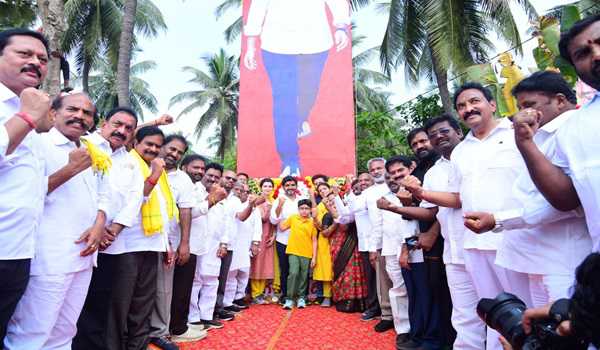 AP: Nara Lokesh completes 3,000 kms Pada yathra