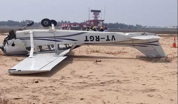 Cessna flight veered off runway, pilot rescued