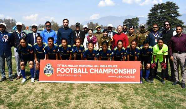 Assam Rifles, Tamil Nadu women won Police Football matches in Srinagar