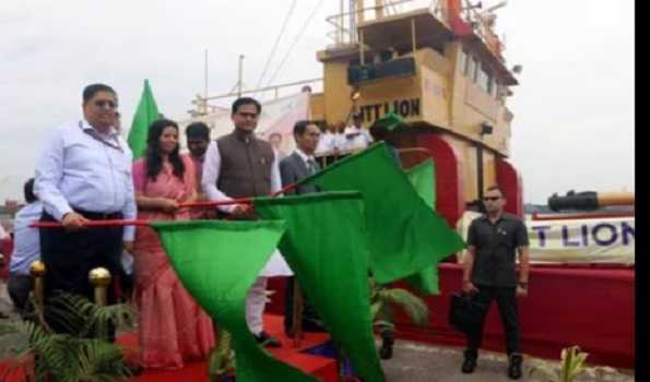 Act East Policy: India flags off inaugural shipment to Sittwe Port