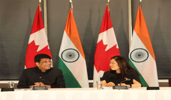 Piyush Goyal in Ottawa, holds FTA talks with Canadian counterpart