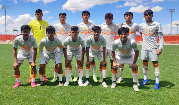 India U-17 boys lose to Atletico De Madrid U-18 in their concluding training game in Spain