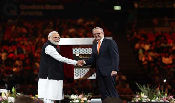 PM Modi, Australian PM lay foundation stone for Little India Gateway in Sydney