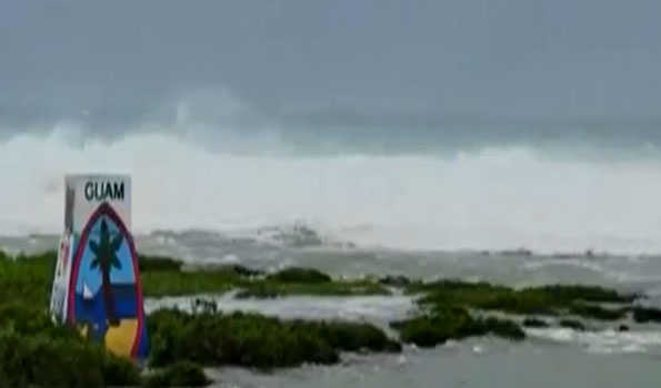 Super typhoon Mawar hits Guam in Los Angeles
