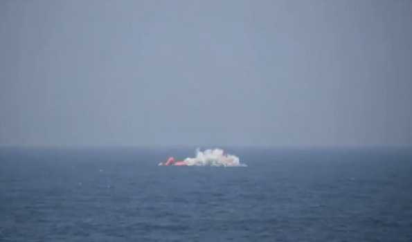 Indian Navy's heavyweight torpedo successfully destroys underwater target