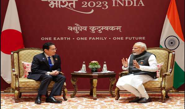 Japanese PM meets Modi, seeks to boost bilateral ties and investment