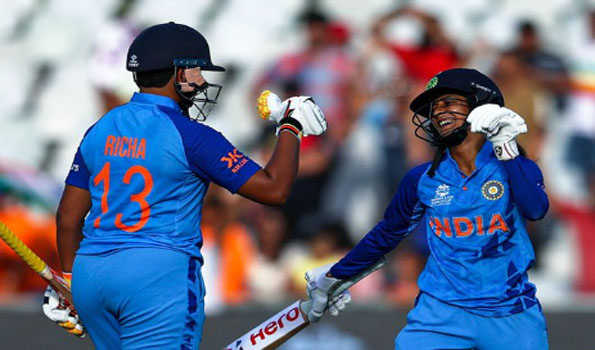 Indian women's cricket team advance into Hangzhou semis