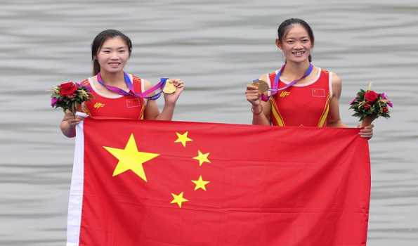 China wins Hangzhou Asian Games opening gold in rowing