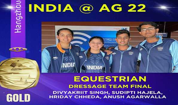 Asiad: India make history, win gold in Equestrian Team Dressage