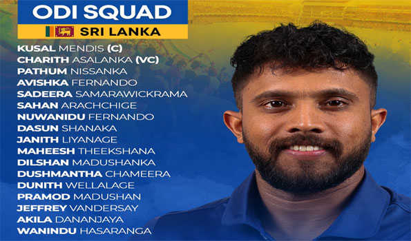Sri Lanka name ODI squad for Zimbabwe series